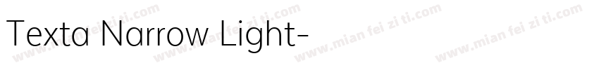 Texta Narrow Light字体转换